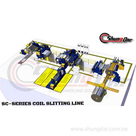 خط تقسيم اللفائف الفولاذية بالتحكم الآلي - Shung Dar - خط تقطيع لفائف الصلب التلقائي