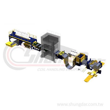 Линия штамповки / магнитная система стеклования - Shung Dar - Пресс-линия для вырубки